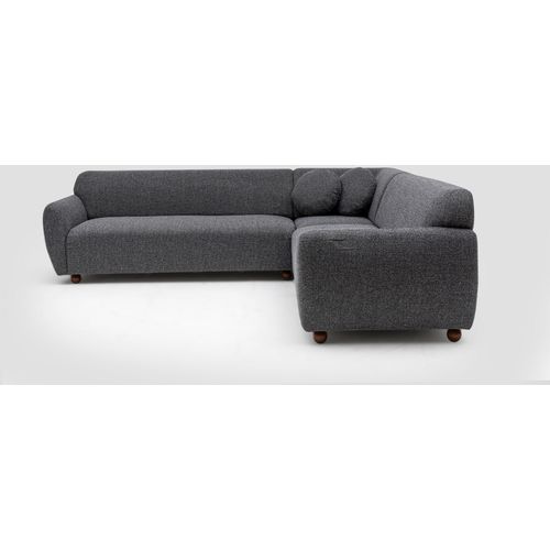 Atelier Del Sofa Kutna garnitura EDDY, tamno siva, Eddy Corner 2 (3L-C-3R) - Dark Grey slika 12