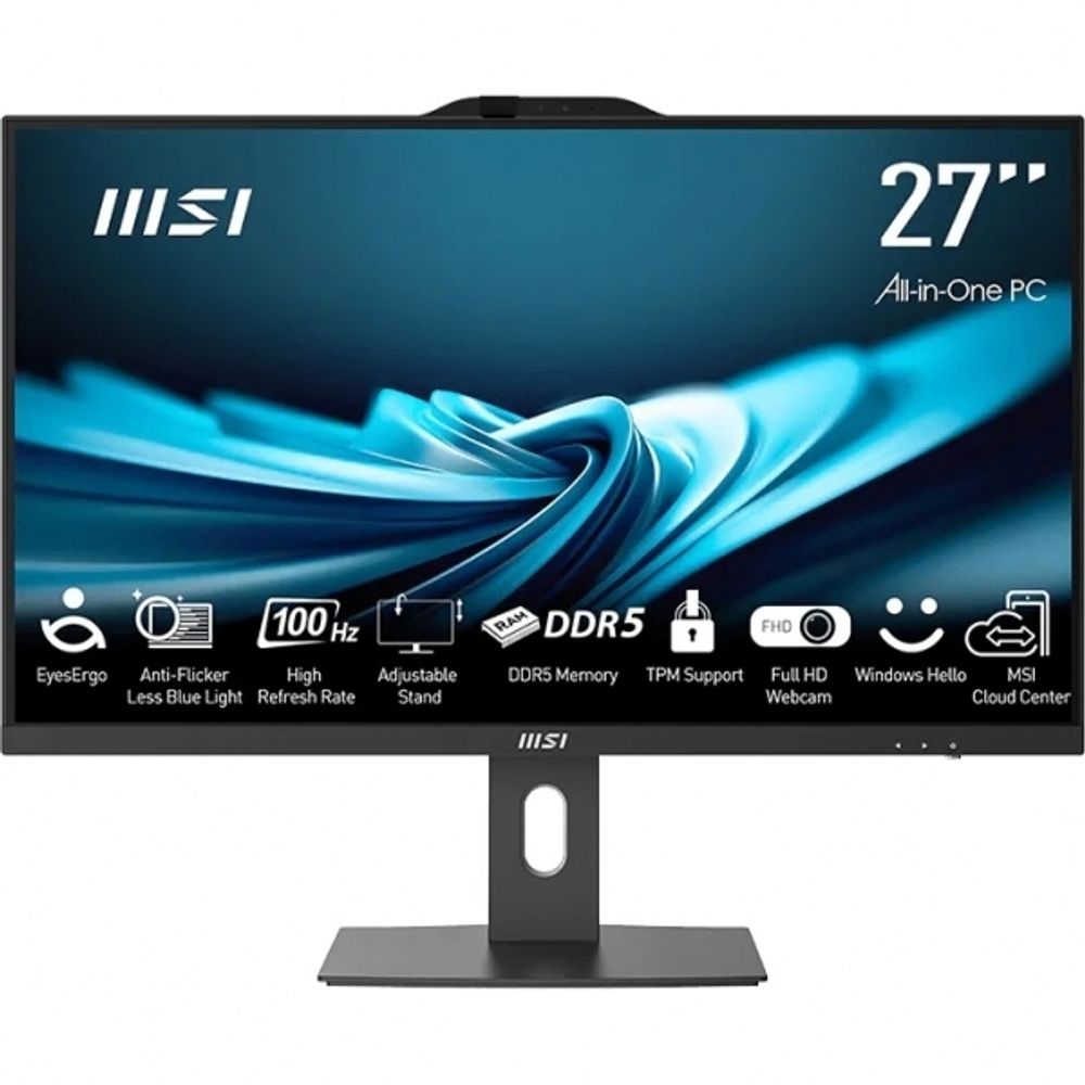 MSI PRO AP272P 14M all-in-one računalo Core i5 / 16 GB RAM / 512 GB SSD / 27" FHD / Windows 11 Pro crni slika 1