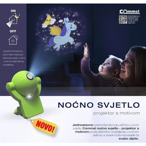 LED noćno svjetlo - projektor s motivom SORTO ARTIKL slika 2