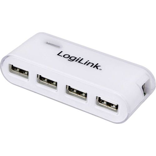 LogiLink USB 2.0 HUB, 4-Port, beli slika 1