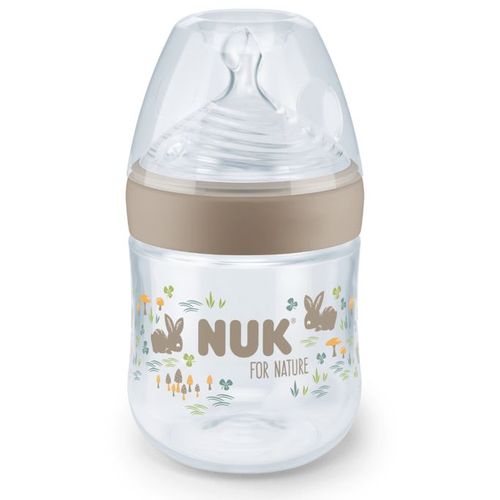 NUK Flašica For Nature sa indikatorom temperature 150ml 0-6mj, Bež slika 1