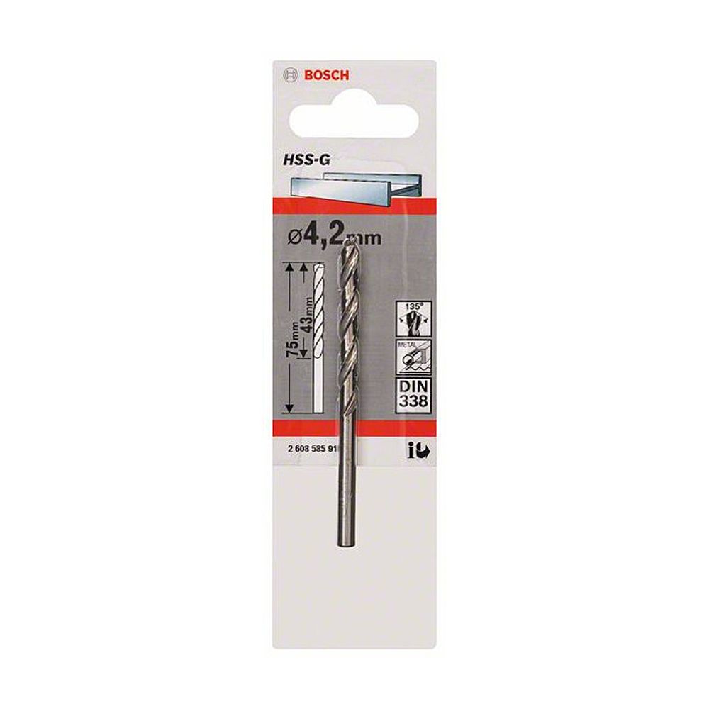 BOSCH Burgija HSS-G 4.2 mm slika 2