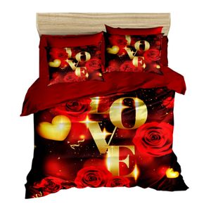 158 Red
Gold Double Quilt Cover Set