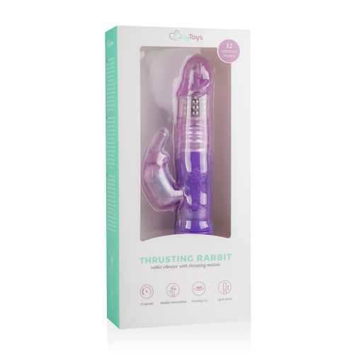 Rabbit vibrator Easytoys - ljubičasti slika 8