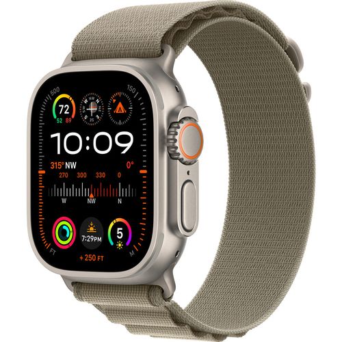 Apple Watch Ultra 2 GPS+Cellular 49mm Titanium Case/Olive Alpine Loop Small MREY3SE/A Pametni sat slika 1