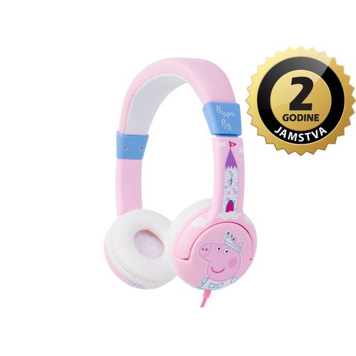 OTL slušalice Peppa Pig Princess, žičane, 0.9m, 3.5mm, roze PP0417D slika 1