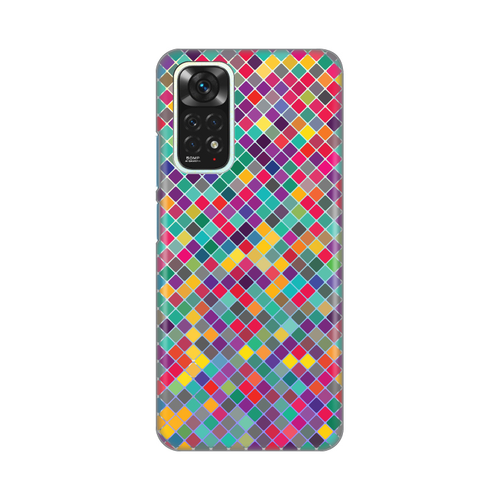 Torbica Silikonska Print Skin za Xiaomi Redmi Note 11/Note 11S Colorful cubes slika 1