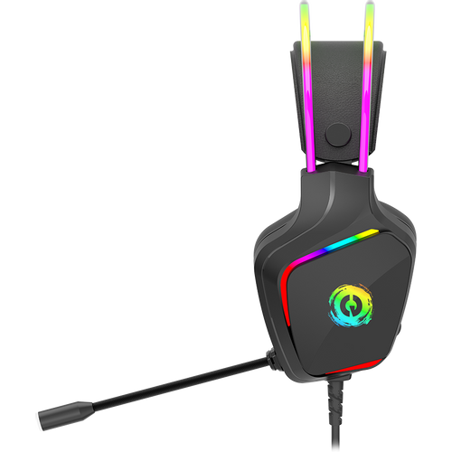 CANYON Darkless GH-9A, RGB gaming headset with Microphone, Microphone frequency response: 20HZ~20KHZ, ABS+ PU leather, USB*1*3.5MM jack plug, 2.0M PVC cable, weight:280g, black slika 5