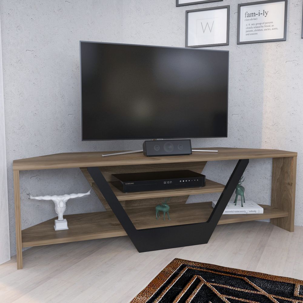 Sares - Crni TV Stalak od Oraha slika 2