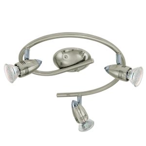 Eglo Magnum-led reflektor/3, led gu10 3x3w, 3x240lm, g-forMa, nikl-Mat/krom, 