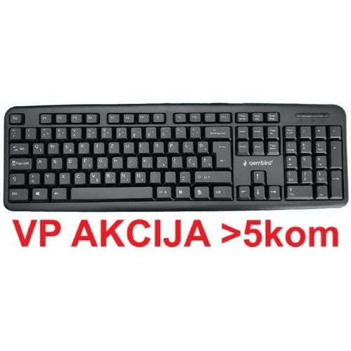 KB-U-103-YU ** Gembird Standardna tastatura SRB (YU) layout black USB (404) slika 4
