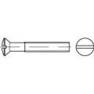 TOOLCRAFT TO-5450769 vijci s upuštenom lećastom glavom M6 16 mm utor DIN 964 mjed galvansko poniklovani 200 St.