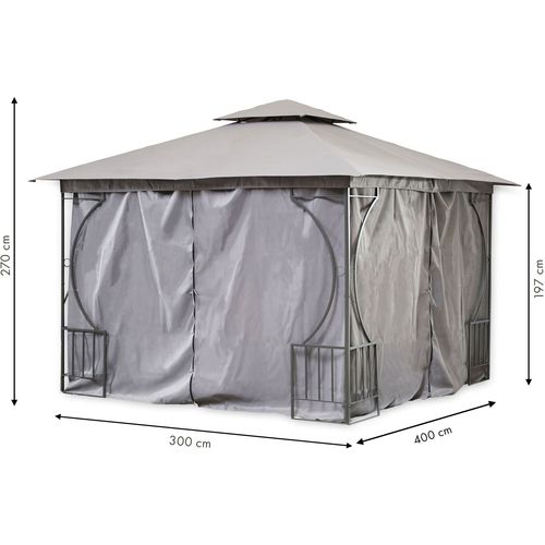 Vrtni šator 3 x 4m s mrežom protiv komaraca slika 6
