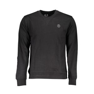 GIAN MARCO VENTURI BLACK MAN SWEATSHIRT WITHOUT ZIP