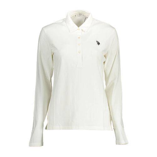 US POLO LONG SLEEVED POLO SHIRT WOMAN WHITE slika 1