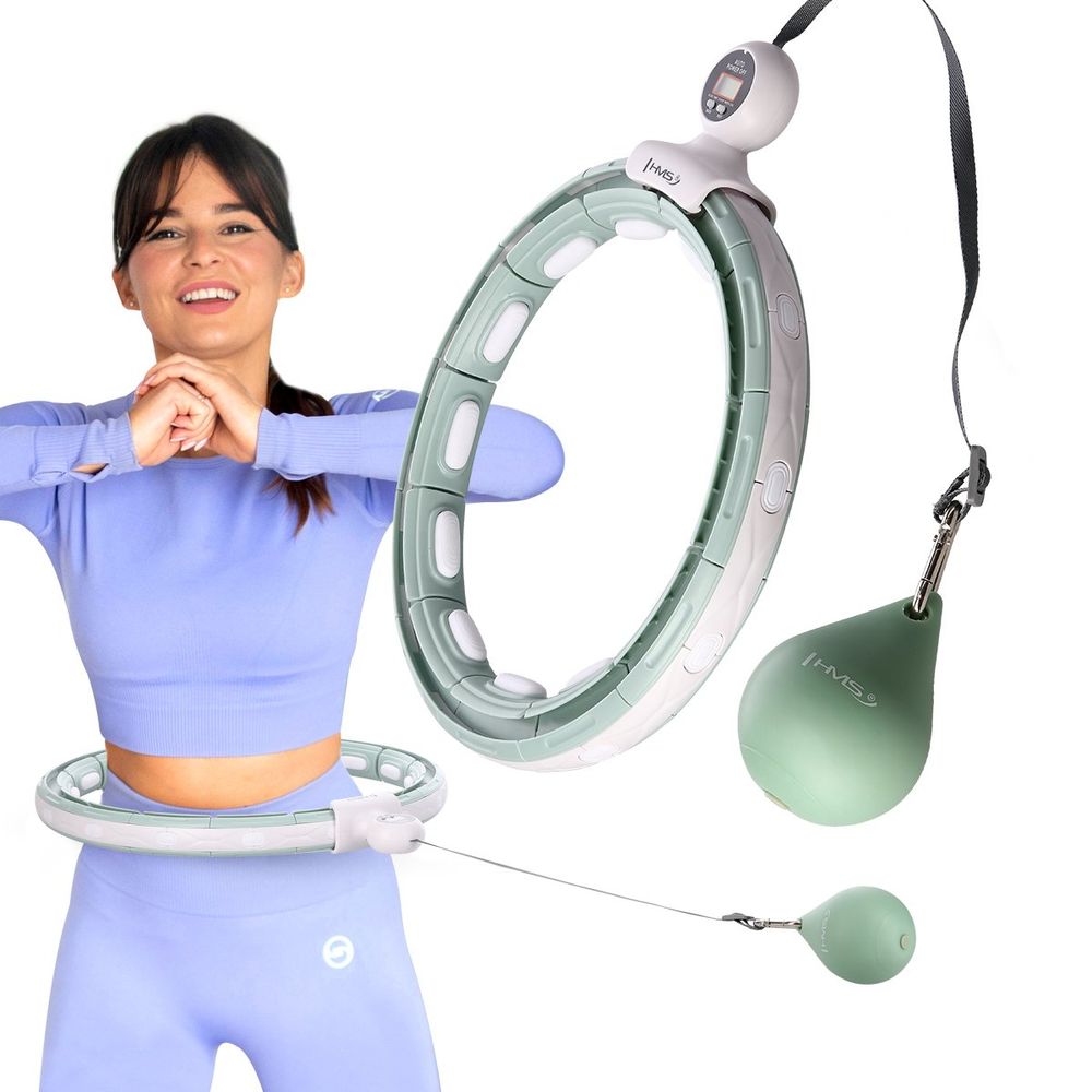 Hhm15 hula hoop zeleni magnetski s utegom hms slika 2