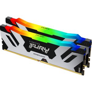 Kingston DIMM DDR5 96GB (2x48GB kit) 6000MT/s KF560C32RSAK2-96 FURY Renegade Silver/Black RGB XMP