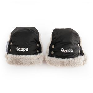 Zopa zimske rukavice za kolica Fluffy - night black 