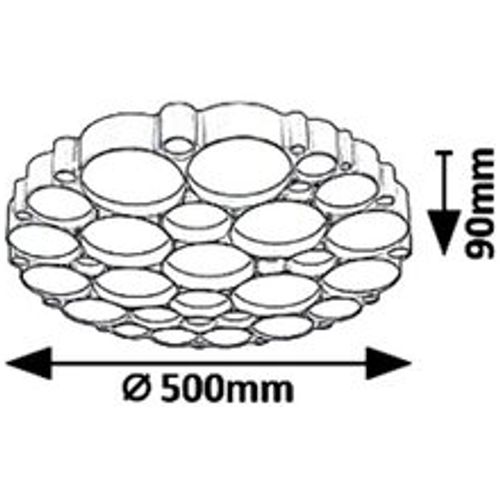 Rabalux Andela plafonjera LED 48W srebrna slika 4