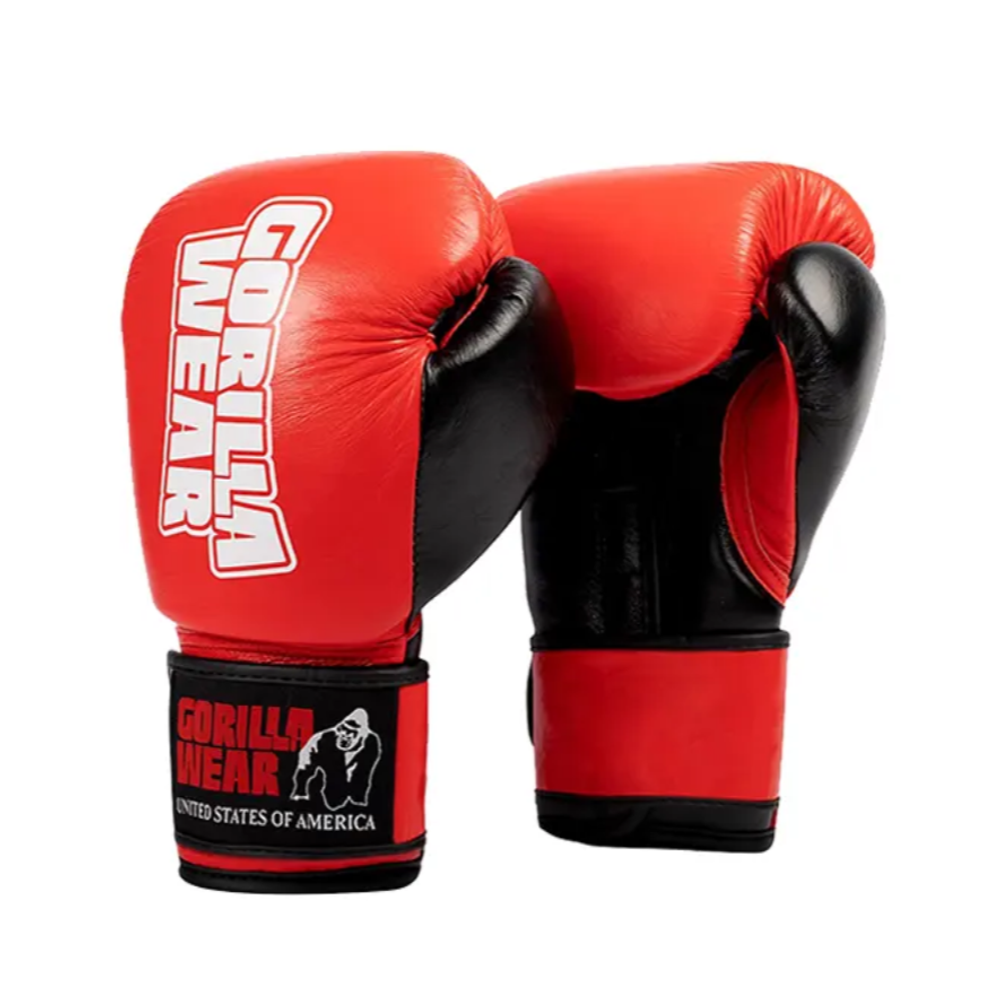 Gorilla Wear Bokserske rukavice Ashton Pro - Red/Black - 14oz slika 1