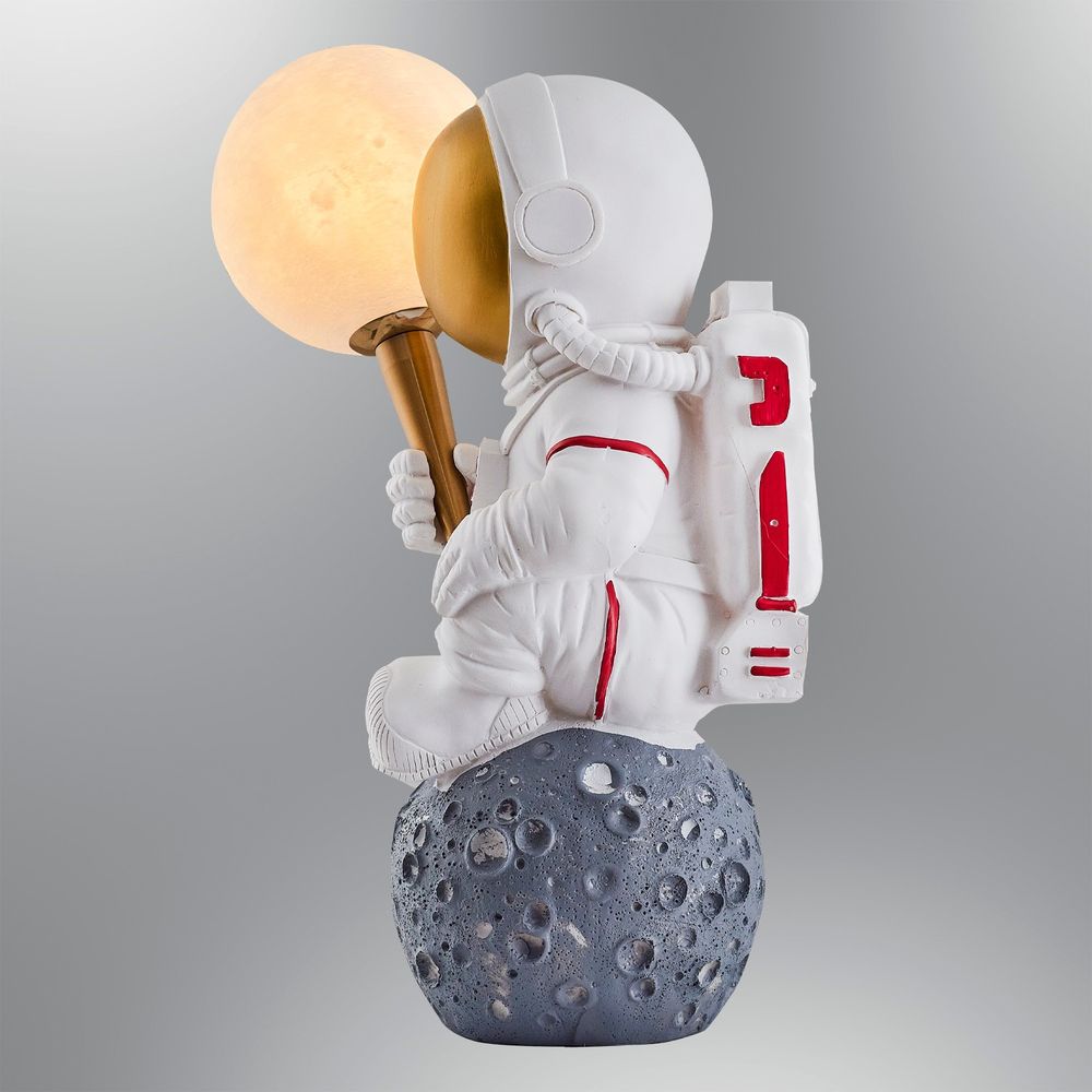 L1131 - Bijela Stolna Lampa Astronaut slika 2