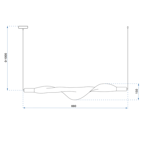 Stropni luster LED APP1446-CP Black slika 8