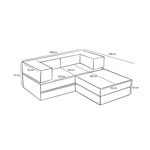 Atelier Del Sofa Kutna garnitura AINSLEY slika 10