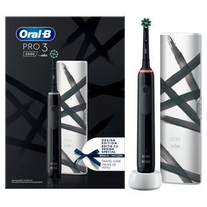 Oral-B Pro 3 Black 3500 + TC design edition, Električna četkica za zube