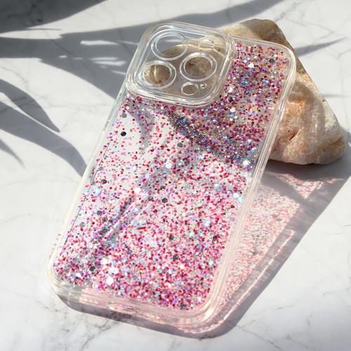 Maska Glitter za iPhone 13 Pro 6.1 ljubicasta slika 1