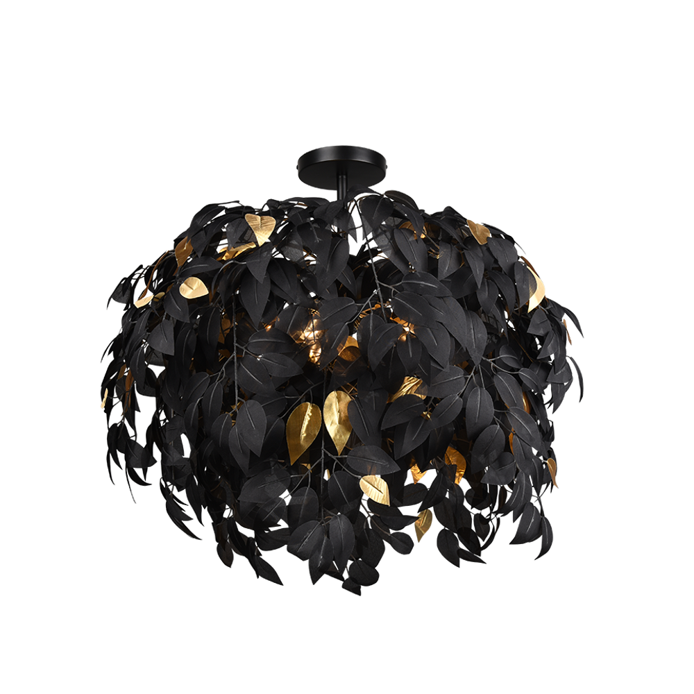 LEAVY luster BLACK MAT-GOLD 3XE14 slika 1
