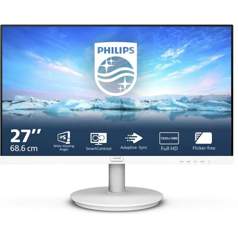 Philips Philips 27″ Monitor 271V8AW s VGA, HDMI i Zvučnicima, Bijeli image