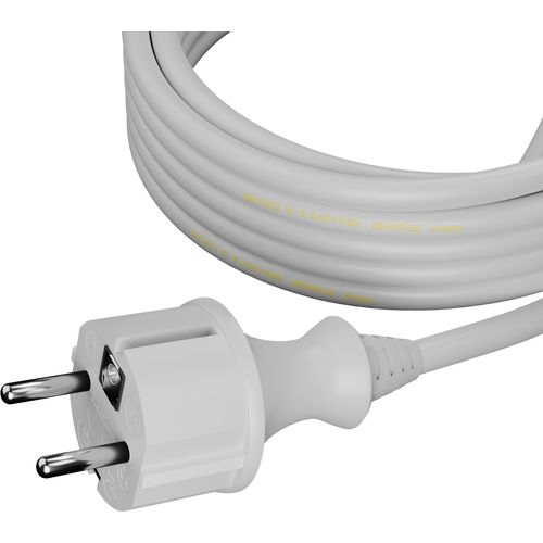 AWTools kabel s utikačem 2m 2x1,0 bijeli H05VV-F slika 3