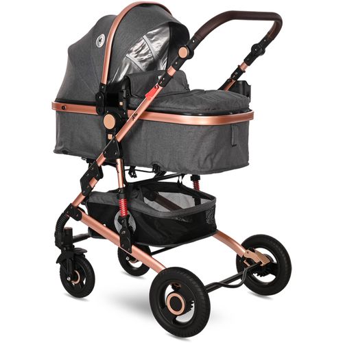 LORELLI ALBA PREMIUM Kolica 3u1 Set Luxe Black: Košara + Autosjedalica + Zimska Navlaka (0mj+) - (do 15kg/96cm) slika 2