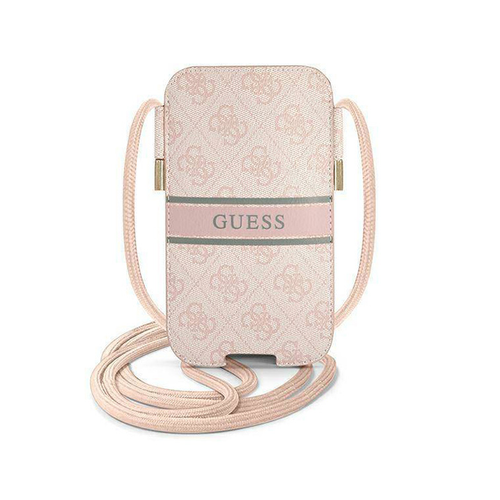 Torbica Guess Pouch PU 4g Stripe 170 mm x 95mm pink (GUPHM4GDPI) slika 1