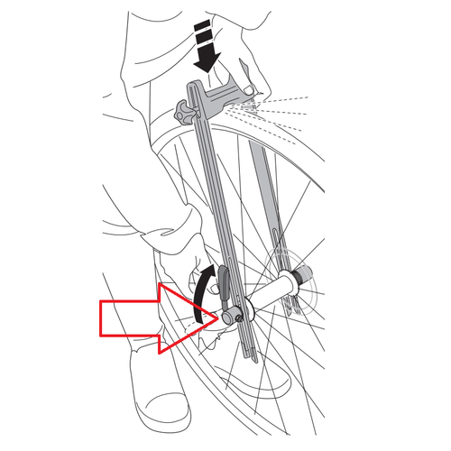 Thule Front Wheel Holder Thru-Axle 12-15mm Adapter 547-1 za držač prednjeg kotača za bicikle s thru osovinom slika 4