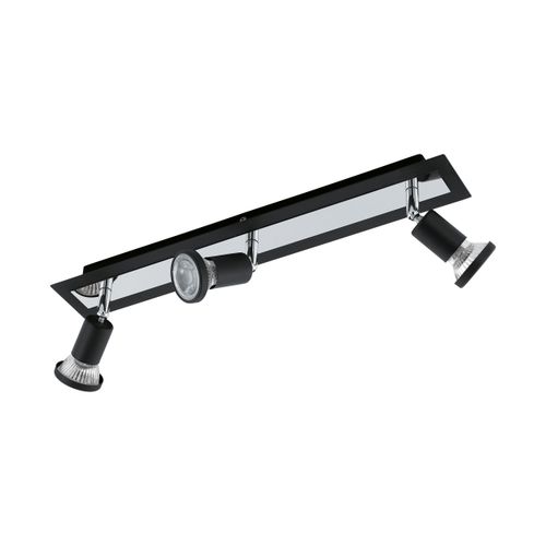 Eglo Sarria reflektor/3, led, gu10, 3x5w, 3x400lm, krom/crna  slika 1