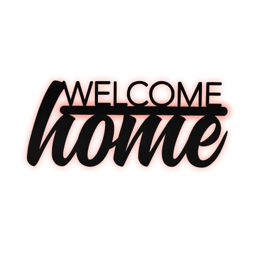 Wallity Dekorativno LED svijetlo- WELCOME, Welcome Home - Red slika 1