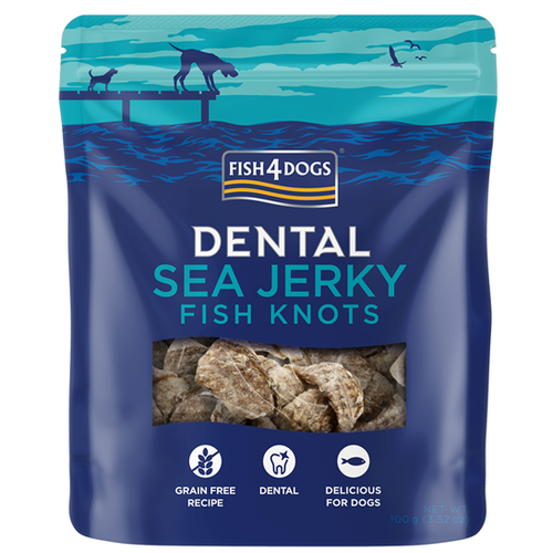 Fish4Dogs  Dental Sea Jerky Knots 100 g slika 1