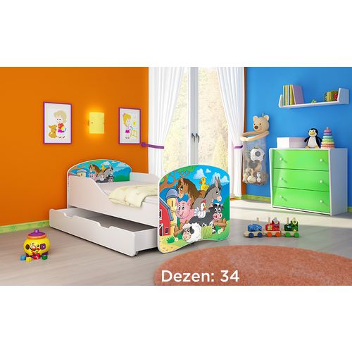 Deciji krevet ACMA I 140x70 F + dusek 6 cm34 slika 1