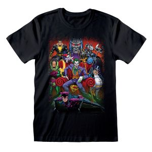 Majica Kratkih Rukava DC Comics Villains Crna Uniseks XL