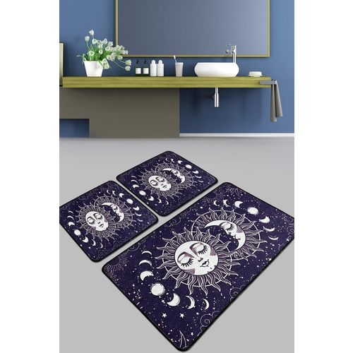 Aten Djt Multicolor Bathmat Set (3 Pieces) slika 1