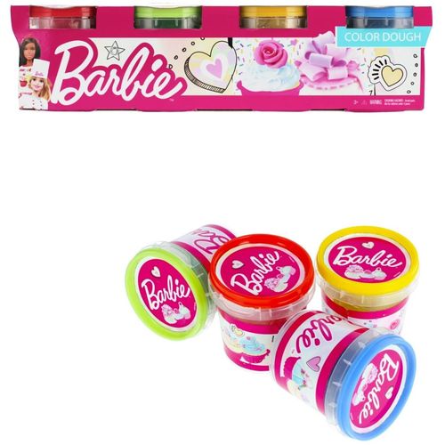 Barbie, masa za modeliranje, 4 boje, 4-pak 4X112g slika 1