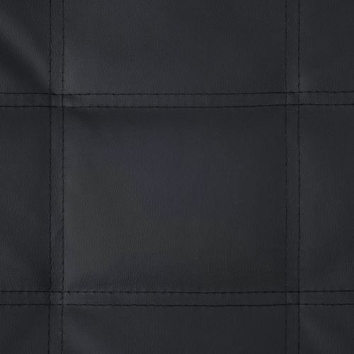 Masažni ležaj od umjetne kože s jastukom crni slika 55