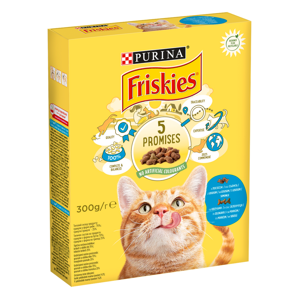 Friskies® Hrana za Mačke s lososom i povrćem, Adult 300g slika 2