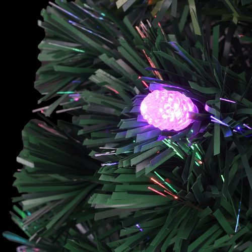 Umjetno božićno drvce sa stalkom LED 240 cm optička vlakna slika 5