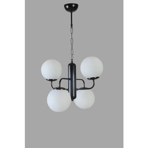 Pekin 4 Lü Siyah Beyaz Camlı Avize Black
White Chandelier slika 4