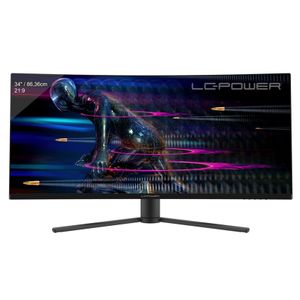 Monitor 34" LC Power LC-M34-UWQHD-165-C UltraWide QHD, 3440x1440, 165Hz, Curved, 2xDP/2xHDMI, Audio out