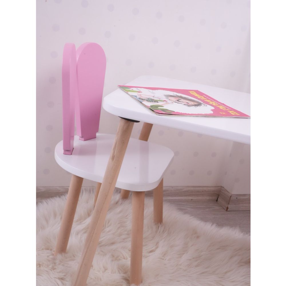 Bunny One Set Stolica - Roza, Bijela slika 2