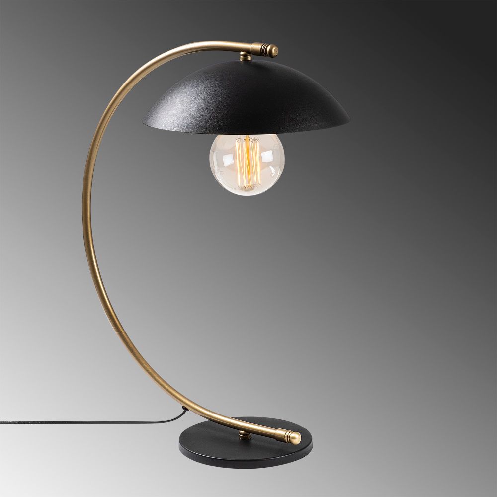 Sıvani - NT - 150 Crna Zlatna Stolna Lampa slika 4