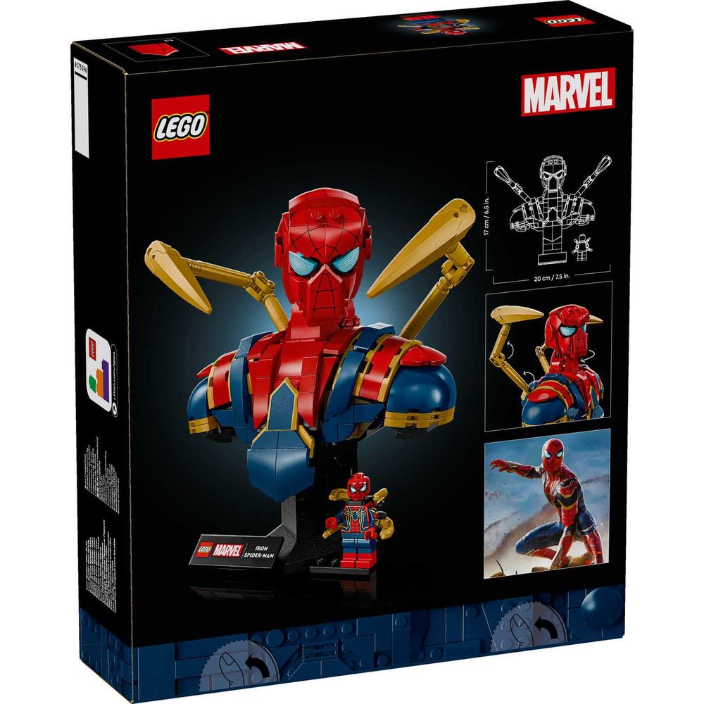 LEGO 76326 Iron Spider-Man Bust slika 6